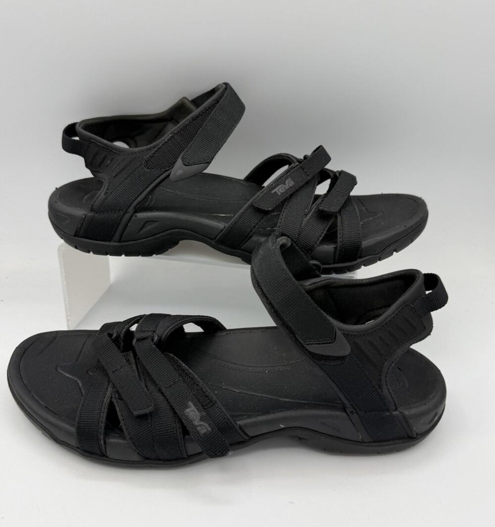Teva Women's Tirra Sport Sandals in All Black Size 10